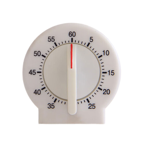 Quiet Operation Mechanical Timers Portable Design-White