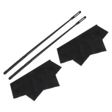 Flute Cleaning Kit 4pcs Set with Non‑Scratch Cloth for Easy Flute and Piccolo Maintenance