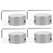 Guitar Pedal Footswitch Topper Silver Metal Cap Cover, Easy Install, Durable Protection, Universal Fit