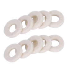 Set of 10 Trumpet Felt Washers for Noise Reduction and Smooth Key Action
