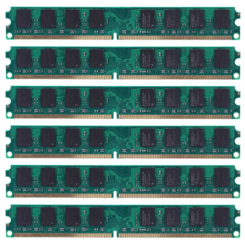 6X DDR2 800Mhz PC2 6400 2 GB 240 Pin for Desktop RAM Memory