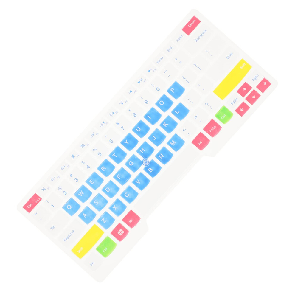 Ultrathin Silicone Keyboard Protector For Laptop, SplashâResistant EasyâClean Colorful Cover Blue 9771547498520