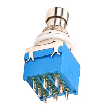 Guitar Footswitch Metal Latching Switch for Effects Pedal Reliable Control and Durable Build