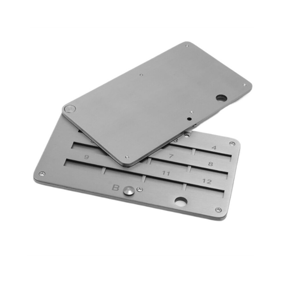 Crypto Seed Phrase Storage, Stainless Steel Bitcoin Seed Plates Seed Phrase Backup Cold Storage, Supports To 24 Words 4713584451576
