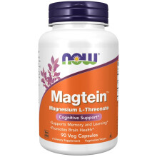 NOW Foods Magtein 90 Veg Caps  Brain & Memory