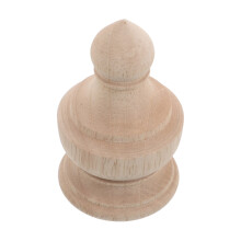 Bed Post Finial: Unbearbeitete Holzspitze Für Treppengeländer
