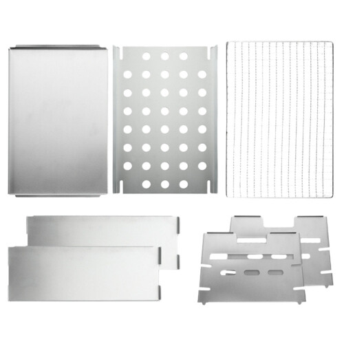 Tabletop Grill Draagbare Kampeergrill Houtskool Kleine Barbecue