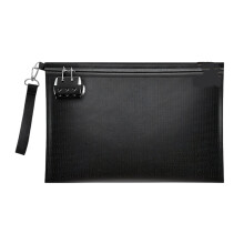 Travel Friendly Fireproof Money Pouch With Detachable Handle And