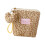 Soft Plush Leopards Pattern Cosmetics Case Handheld-Yellow 1