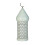 White Iron Hollow Out Candle Holder Moroccans Pattern Eid-S 1