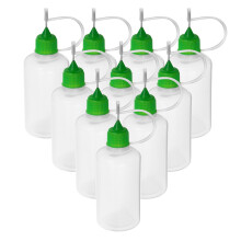 12Pièces Bouteilles À Presser Vertes 50Ml Pour Application Précise