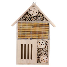Holz Bienenhaus Beige Mit Überdachung Für Garten Und Terrasse