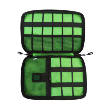 Waterproof 2-Laags USB Kabelopbergtas Camouflagegroen
