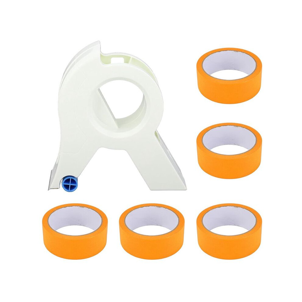 6Pcs Set Masking Paint Tape Applicator, Painters Tape Applicator Tool With 5 Rolls Trim Paint Tape And Dispenser 6033079409034
