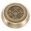Solid Brass Paperweight for Office Desk - Decorative Rounded  Tool Dark Brown 1
