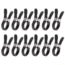 Lot de 12 Pinces de Fixation M5TC en Acier Inoxydable Résistantes au Vent pour Couverture de Piscine - Maintien Sécurisé par Temps Venteux - Noir