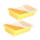 Space Saving Interlocking Tray Set For Refrigerator-Yellow 1