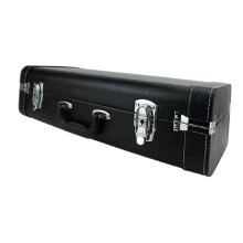 Black Shockproof Saxophone Case with Thick Padded Interior and Lightweight Carry Handle
