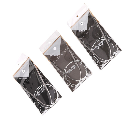 Round Knitting Needle Set Metal Construction Ideal For-6 7 8