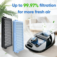 4 Pack C3 Filter for Vacuum Cleaner Compact C1&C2,Complete C2&C3, S8340,Active Air Clean 50 Filter for S4000