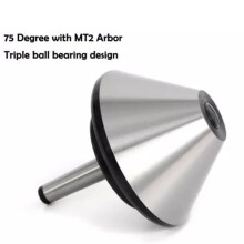 5'' MT2 Bull Nose Live Center for Lathe, Silver Umbrella , 120mm Machine Milling Tool
