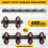 Garage Tool Organizer Wall Mount, Heavy-Duty Storage System with 6 Adjustable Hooks for Shovels, Tools, and More 4