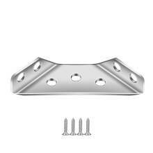 Conector de Esquina para Muebles Marco de Ángulo de Acero Soporte de Esquina para Estante Soporte para Gabinete de Silla Marco de Ángulo Universal