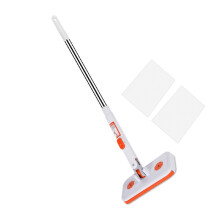 Dust Cleaner Mop with Fast Change Snap Cloth-Mop and 2 cloths