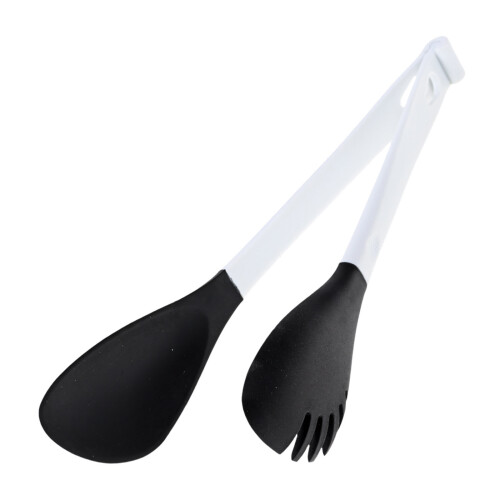 Multipurpose Kitchen Silicone Tongs Great For Noodles-Black