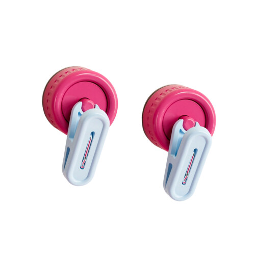 Space Saving Revolving Plastic Hook Effortlessly-rose pink