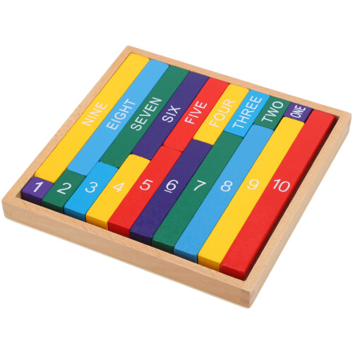 Montessori Colored Decimal Bar Educational Wooden Aids for Math Learning 1