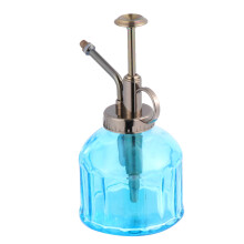 1St Glas Gießkanne Vintage Tragbare Handdruck Sprühflasche Himmelblau
