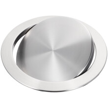 einbaudeckel mit klappe für mülltonne, automatische abdeckung