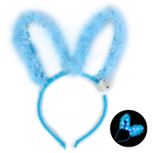 Konijnenoortjes-hoofdband voor dames met duurzame verlichting voor een verleidelijke feestoutfit