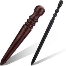 Leather Burnish Kit 2 ST Ebony Wood Läder Burnisher Tool, Leather Slicker Burnisher, Läder Tool