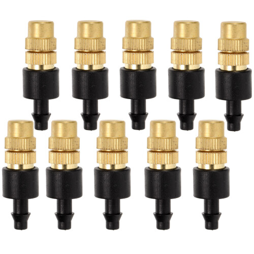 50Pcs Adjustable Copper Mist Nozzles for Garden Irrigation 1
