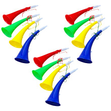 Paquet en vrac de 12 cornes soufflantes en plastique assorties,