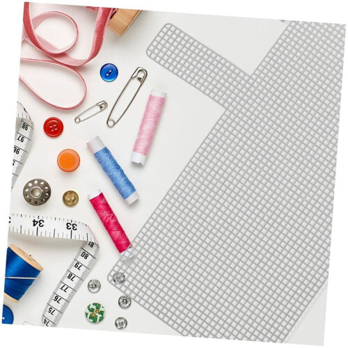 10 St DIY Handgjorda Nätduk för Virkprojekt Plastvävfoder för Handväskor och Broderi