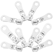 10Stk Silber Zipper Puller DIY Ersatz Reißverschluss Zubehör