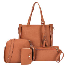 Masteelf 4 Stk Schultertasche Set Starke Textur Handtasche Damen