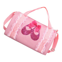 kinder tanztasche für mädchen mit fach, latintasche balletttasche