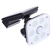 Outdoor Solar Sensor Licht Schwarz Wandmontage LED Gartenlampe