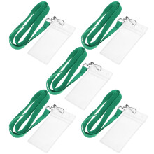 5 Sets Id Ausweis Halter Mit Lanyard Für Karten Studierendenausweise