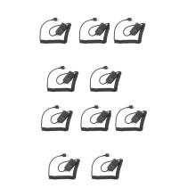 10X Hand Lautsprecher Mikrofon für Ic-V8 V85 V82 Ic-T2H T8A 2At W32A E90 Radio