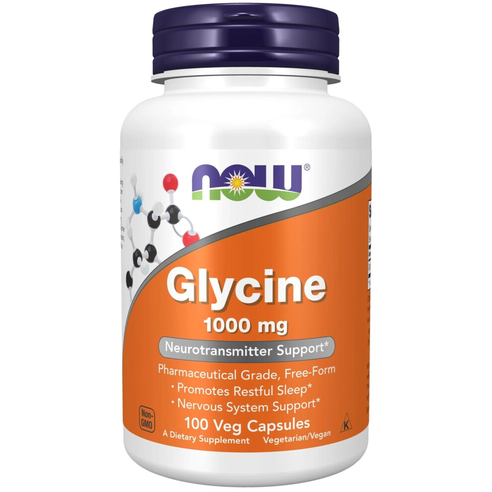 Now Foods Now Glycine 1000Mg Nervous System Support