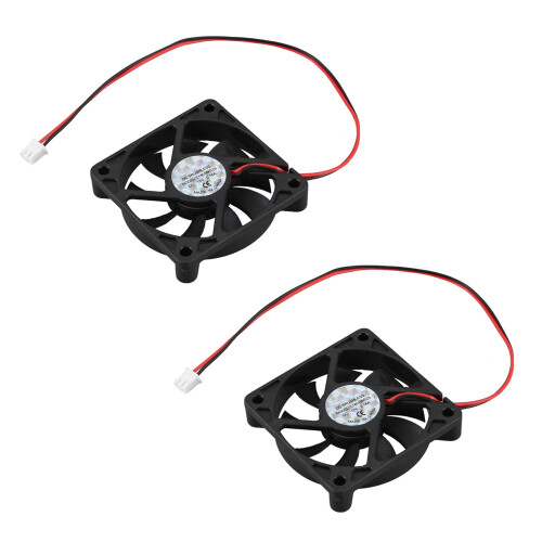 2X Desktop PC Case  12V 0.16A 60mm 2 Pin Cooler Cooling Fan