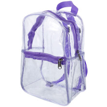 Kreativer Klarer PVC Rucksack Lila Für Shopping Und Freizeit