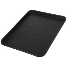 einfaches kunststoff-tray für eingang, pflanzenhalter, futterteller