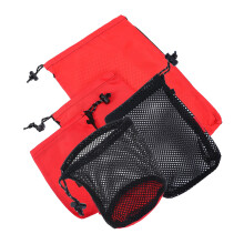 5Stk Reise Mesh Aufbewahrungstasche Aus Oxford Stoff, Rot, Drawstring
