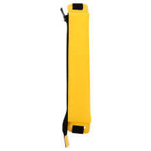 1Stk Gelbes Leder Pencil Case Mit Elastischem Band Für Sicheren Halt